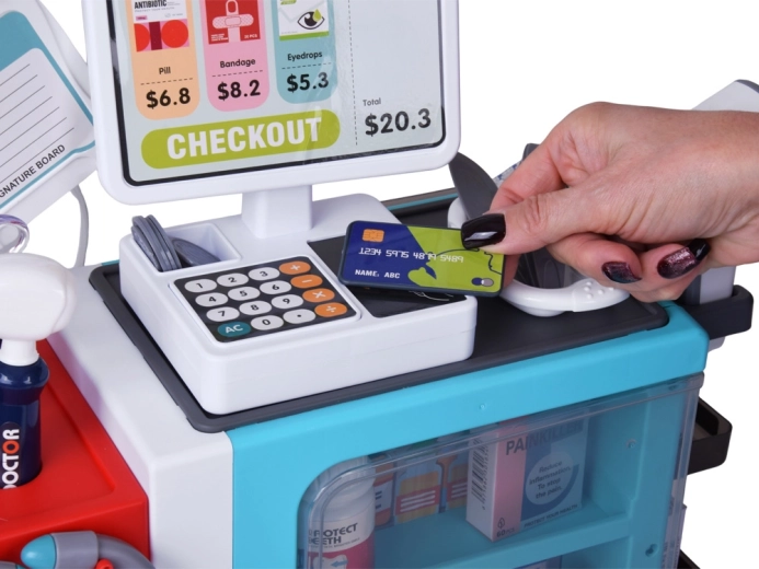 Interactieve kassa met terminal