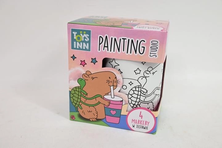 STNUX creatieve kleur-beker – capibara + 4 stiften