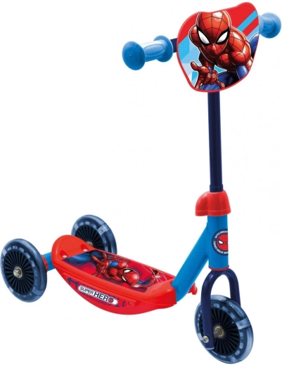 Kinder driewielige step Spider-Man baby