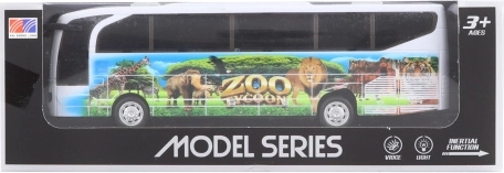 Metalen safari-bus op batterijen