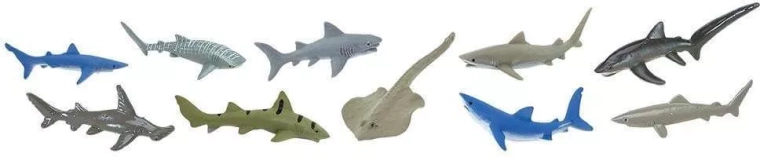 Safari Ltd. haaien – set van 48 figuurtjes