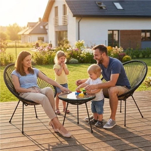 Tafel met gehard glas voor eenvoudig onderhoud