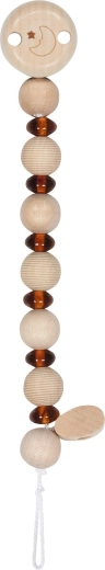 Amberkleurige fopspeenketting goki - 1 stuk