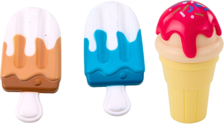 Realistische waterijsjes en hoorntjes voor een échte “ijssalon”