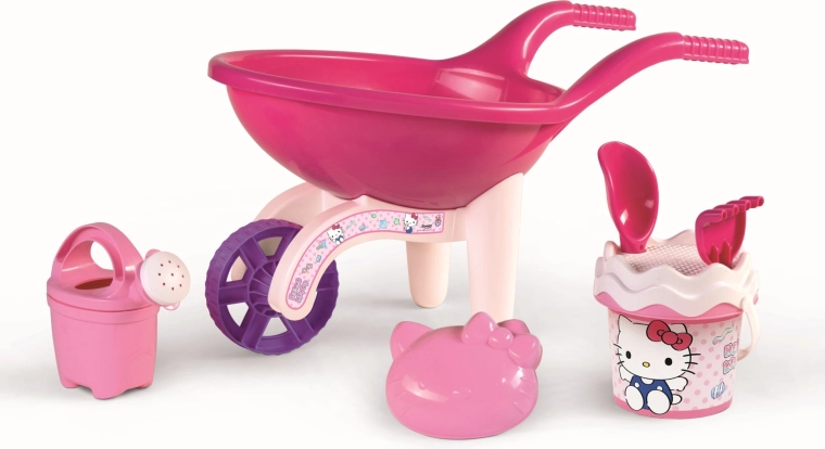 Grote Androni kruiwagen Hello Kitty met zandspeelset
