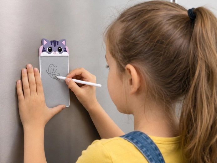 Magnetische bevestiging op de koelkast