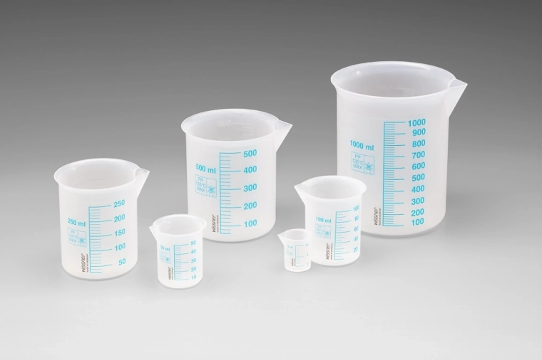Wissner set maatbekers met blauwe schaalverdeling (6 stuks)