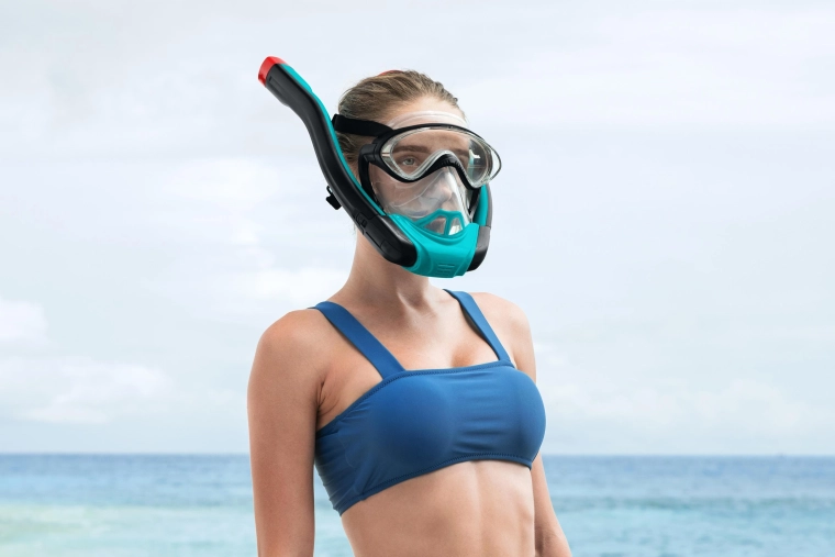 Natuurlijk ademhalen tijdens het snorkelen