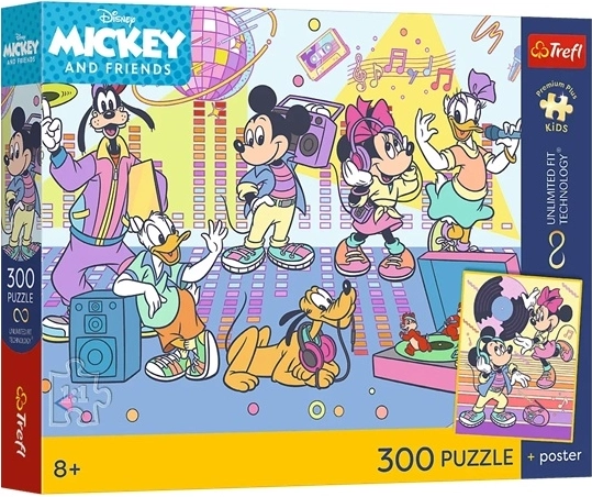 Trefl Disney Mickey en vrienden – puzzel 300 stukjes met poster
