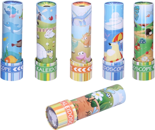 Metalen caleidoscoop met dieren 18 cm - 1 stuk