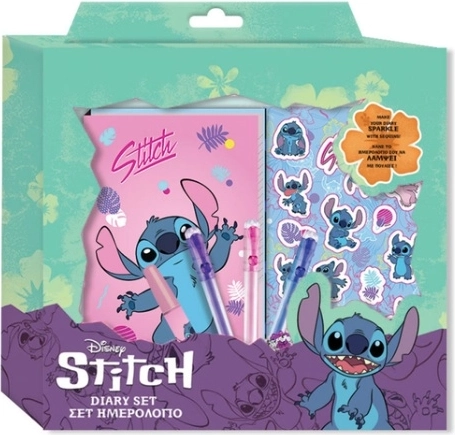 Notitieboek met pailletten Lilo & Stitch