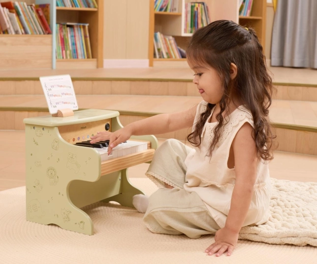 Houten piano voor kleine muzikanten