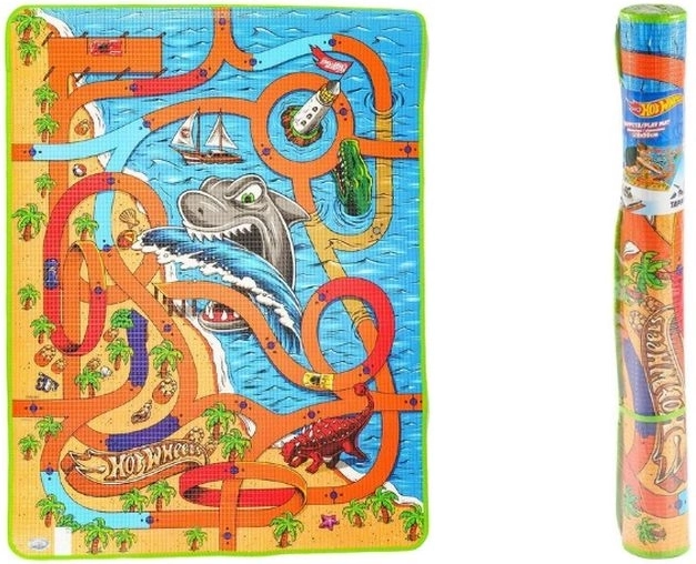 Hot Wheels vloerspeelmat haai 120 × 90 cm