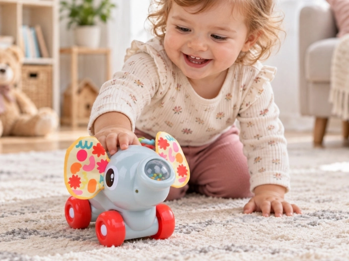 Een olifant die rijdt