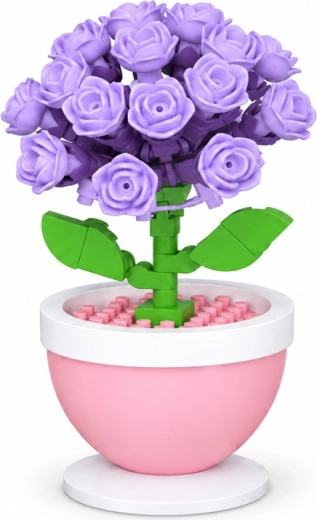 Paarse hortensia als decoratie