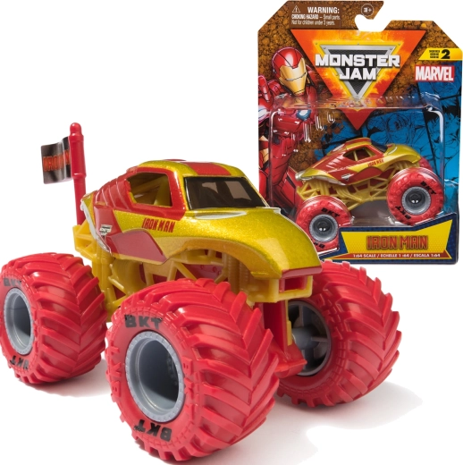 Spin Master Monster Jam Marvel Iron Man monstertruck 1:64
