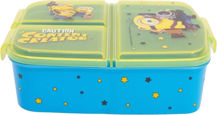 STOR lunchbox met vakjes Minions