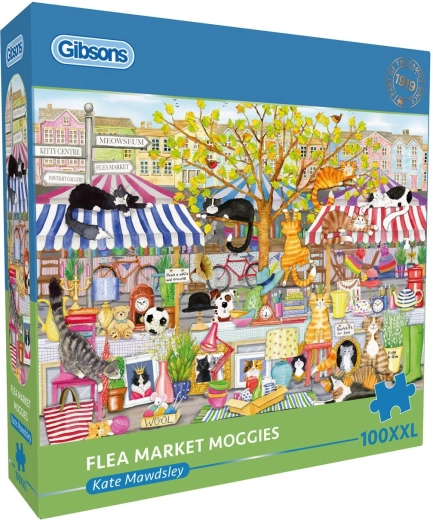 Gibsons puzzel kattenstraatmarkt xxl 100 stukjes