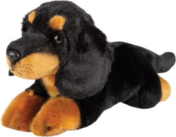 Zwarte teckel knuffel
