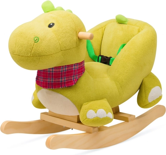 Schommelende pluche dinosaurus met melodie Baby Mix
