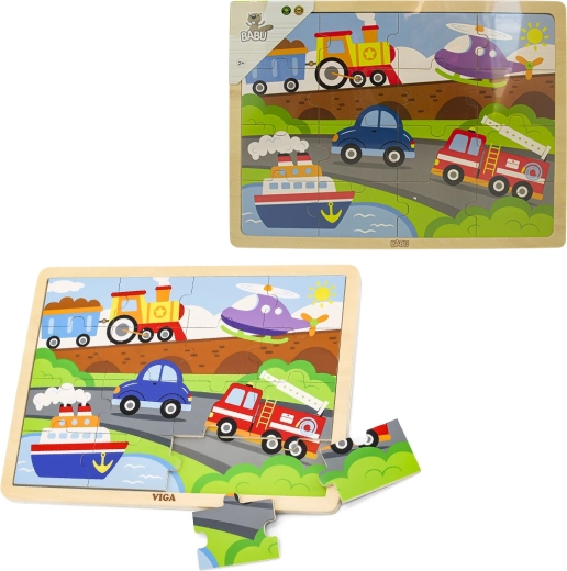 BABU houten puzzel vervoer