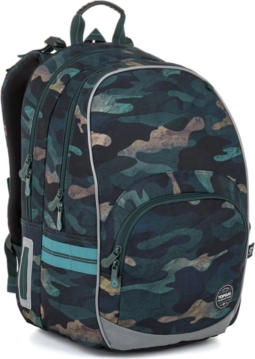 Schoolrugzak Topgal KIMI – stedelijke camouflage