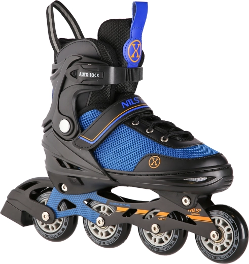 2-in-1 NILS Extreme NH18188A rolschaatsen en ijsschaatsen, zwart-oranje – L (39-43)
