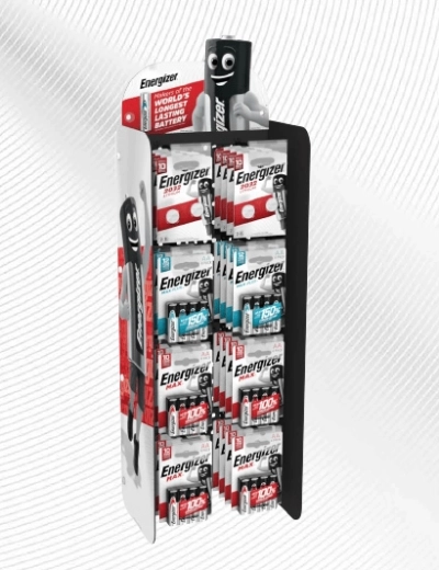 Energizer verticale displaystandaard met magnetische houder 2×4