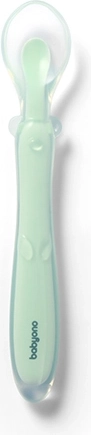 Siliconen babylepel BABYONO, mint, vanaf 6 maanden