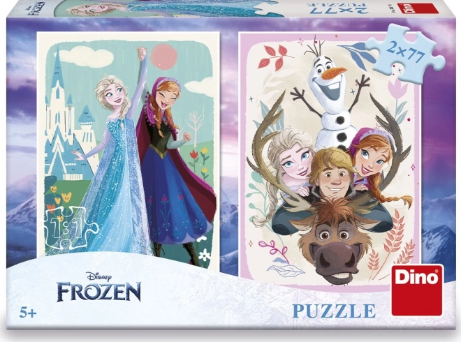 Puzzel Frozen: Anna en Elsa 2x77 stukjes