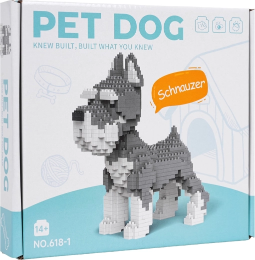 Bouwset Schnauzer met 800 onderdelen