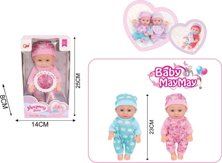 Baby met geluidseffecten 22 cm