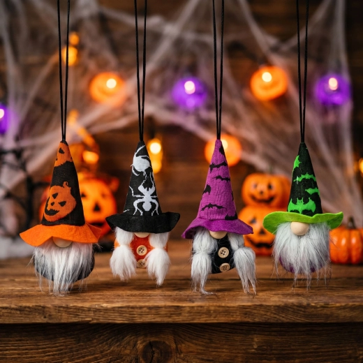 Halloween hangende kabouterdecoratie - 1 stuk