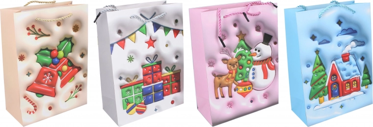 Cadeautas L 31x40x12 cm KERST