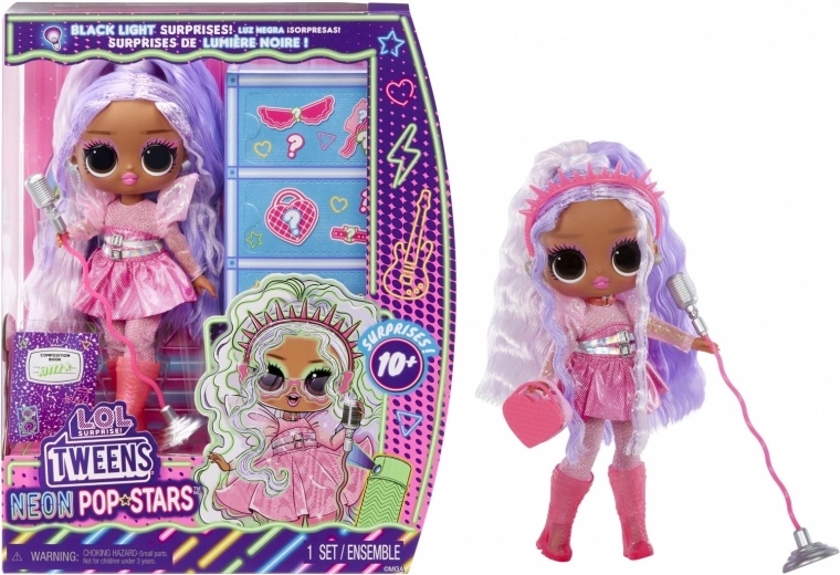 L.O.L. Surprise! Tweens Neon Pop Stars Kitty K pop met UV-verrassing