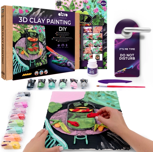 Okto creatieve set: schilderen met klei Goudvissen – Henri Matisse 30 × 40 cm