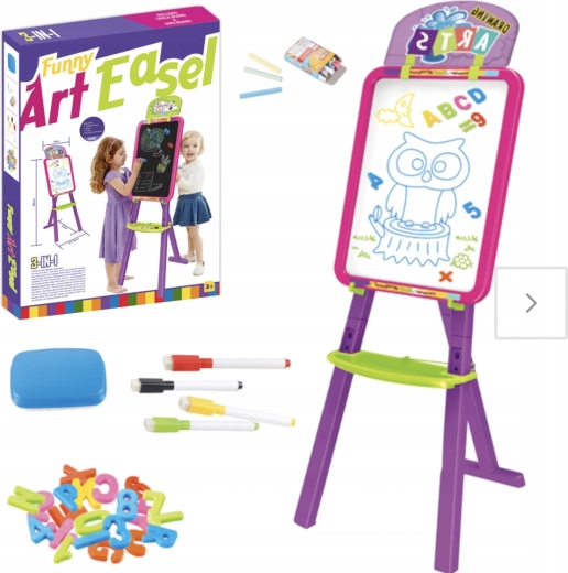 grote dubbelzijdige magnetische krijtbord 3-in-1