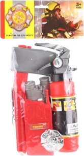 Brandweerset voor kinderen met waterblusser en accessoires