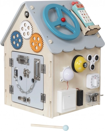 Activiteitenbord huisje voor kinderen 2Kids Toys – Grijs