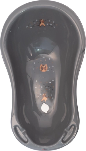 Maltex babybadje met stop Minimal paardje 84 cm steel grey