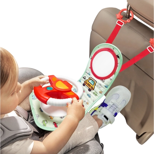 Eenvoudige bevestiging op de stoel en in de kinderwagen