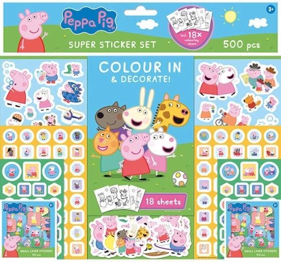 Sticker-set Peppa Pig (500 stuks)