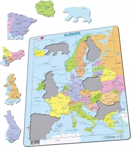 Larsen politieke kaart van Europa