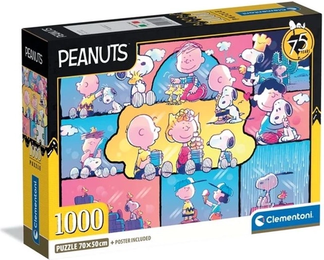 Clementoni compacte puzzel 1000 stukjes Peanuts