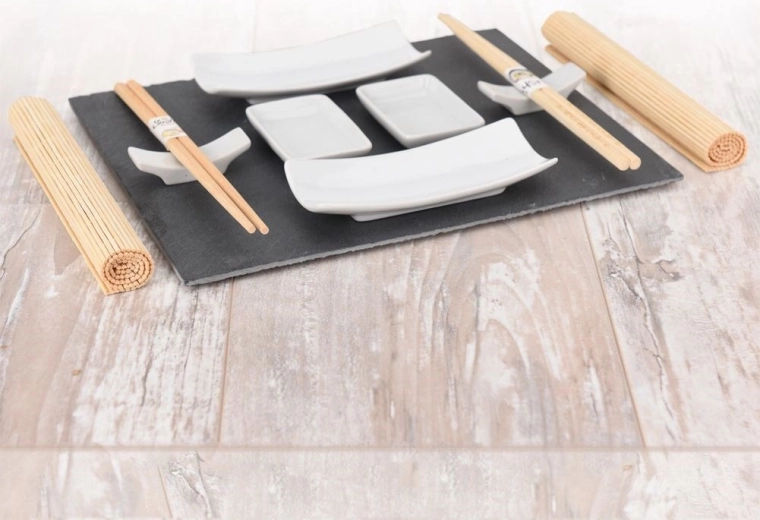 Premium materialen: porselein, bamboe, steen