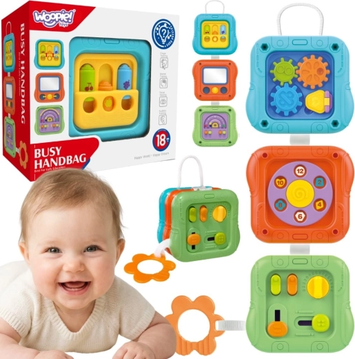 Sensorische activiteitenkubus 6-in-1 Woopie Baby