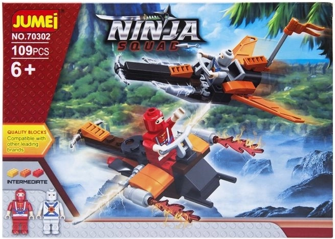 Bouwset Jumei Ninja Squad – ninja-strijders 109 onderdelen - 1 stuk