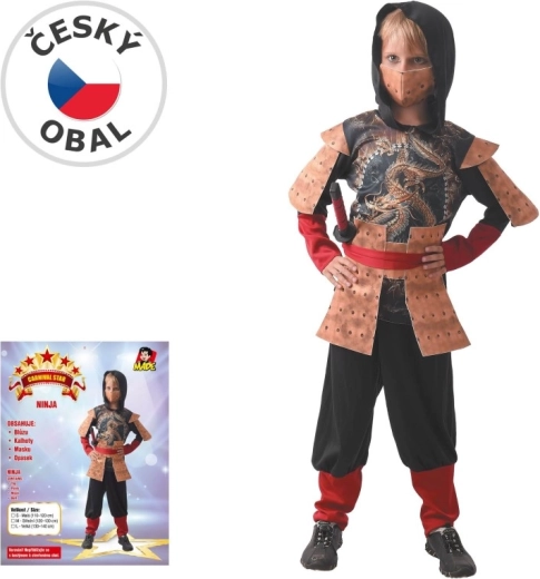 Kinder carnavalskostuum Ninja, 120–130 cm