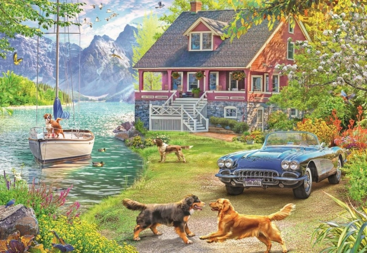 Ravensburger puzzel Zomer aan het meer (200 stukjes)