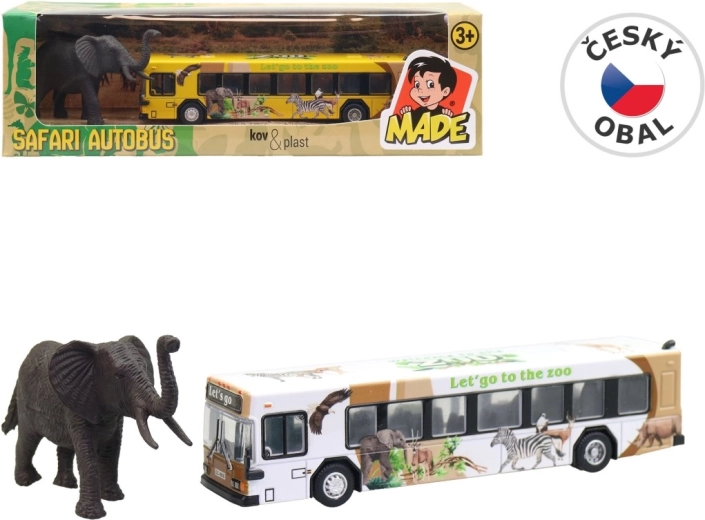 Safari-bus met diertje